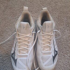 Mizuno Wave Dimension Womens Volleyball Shoes White Black V1GC224009 US 7.5